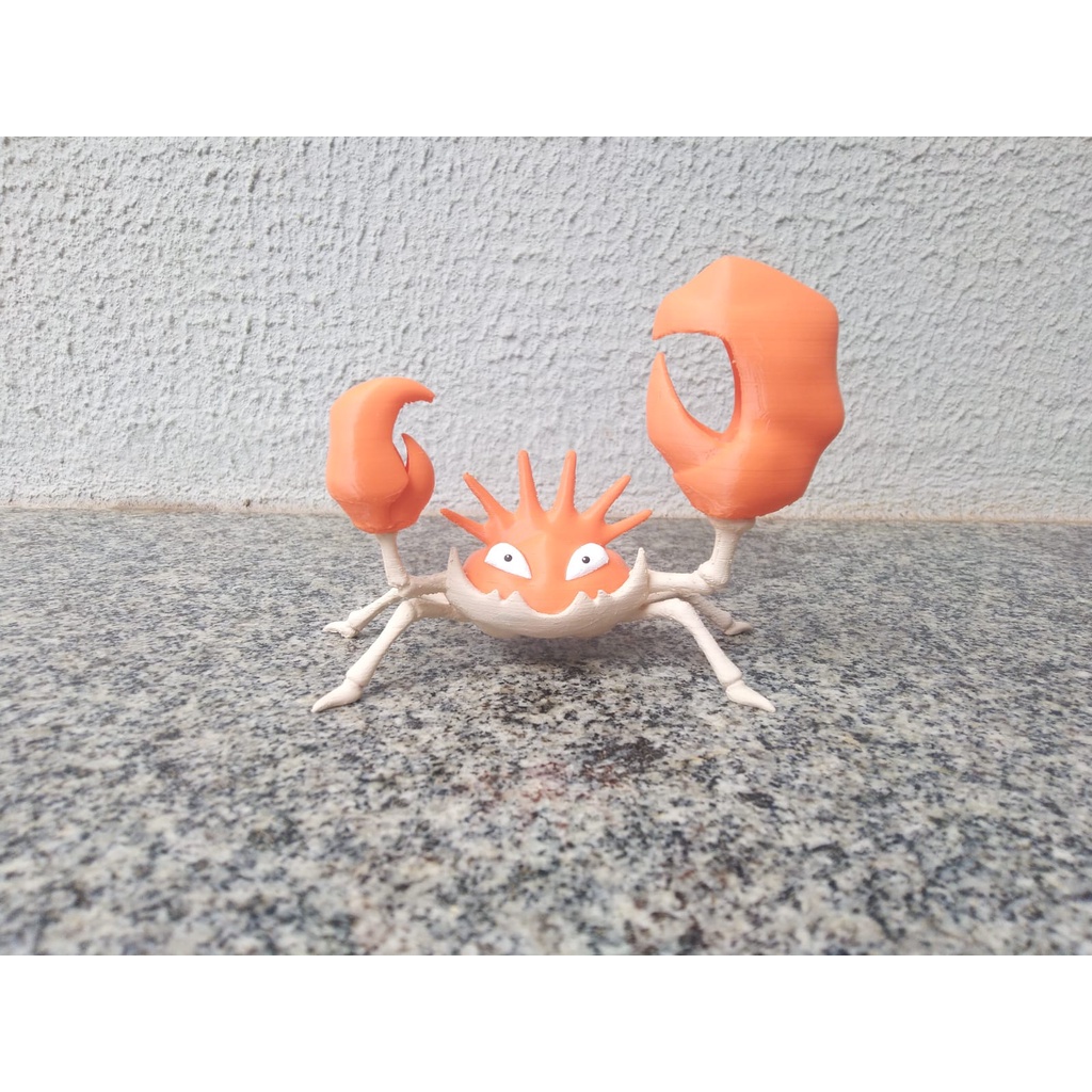 Kingler Pokémon kanto Impressão 3D