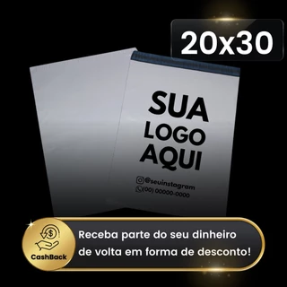 Kit Envelopes de Segurança Personalizados P 20x30 Embalagem Inviolável Para Envio