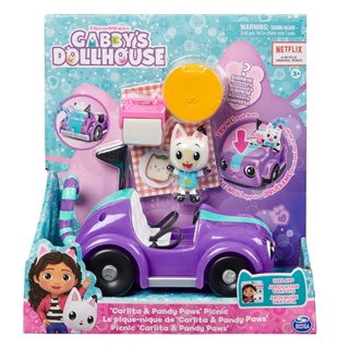 Gabbys Dollhouse Carrinho Carlita Picnic Pandy Paws