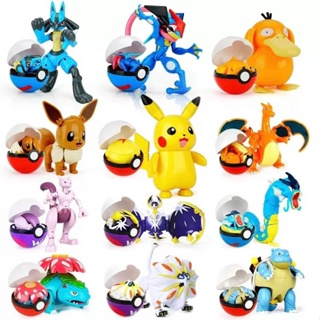 Conjunto de Bonecos Pokemon, 9 peças, envio imediato