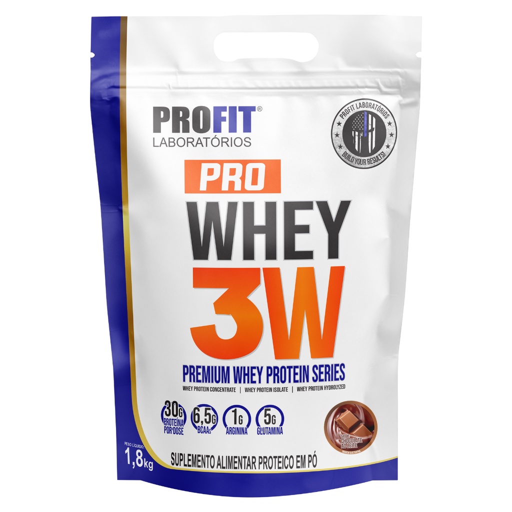 Whey Protein 3w Refil 1.8kg Proteína – Profit Laboratórios