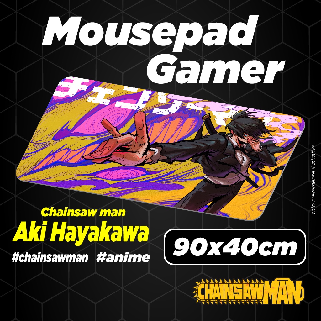 Em promoção! Anime Motosserra Homem De Grande Mouse Pads Makima De
