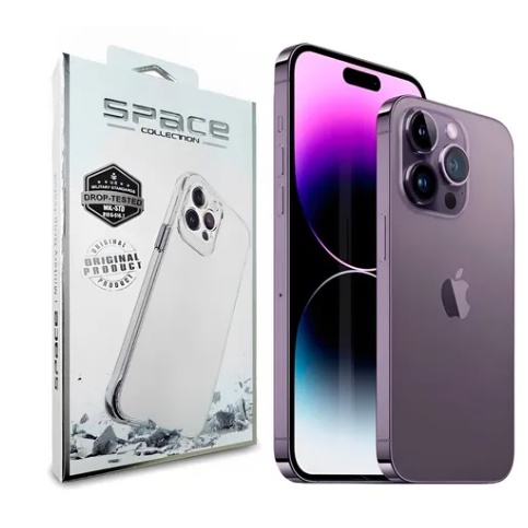 Capa Case SPACE Acrilica e Silicone TPU p/ IPhone 15 PRO MAX 14 13