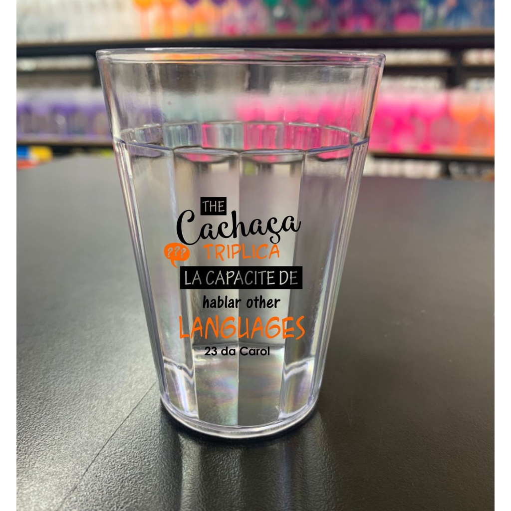 20 Copo Americano de Acrílico - Personalizado 180ml