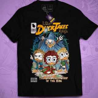Camiseta Geek Qualidade Premium Senhor dos Anéis DuckTales 30.1 Malha Penteada