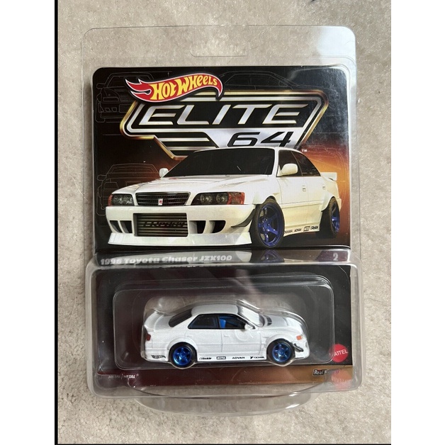 1996 Toyota Chaser JZX100 Branco Elite 64 Hot Wheels Lacrado