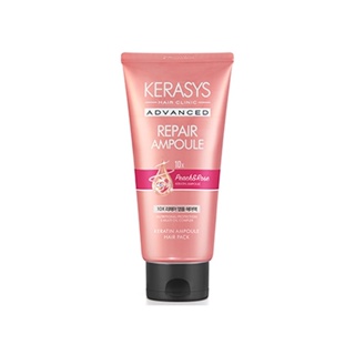 kerasys advanced repair ampoule hair pack peach rose 300ml