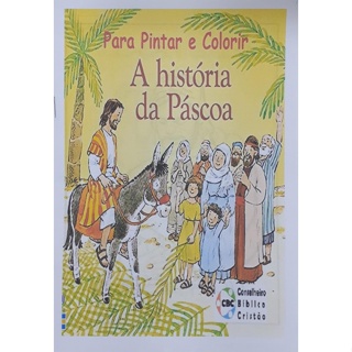 Kit 50 Desenho p/ Colorir Infantil Páscoa Coelho da Pascoa Barato