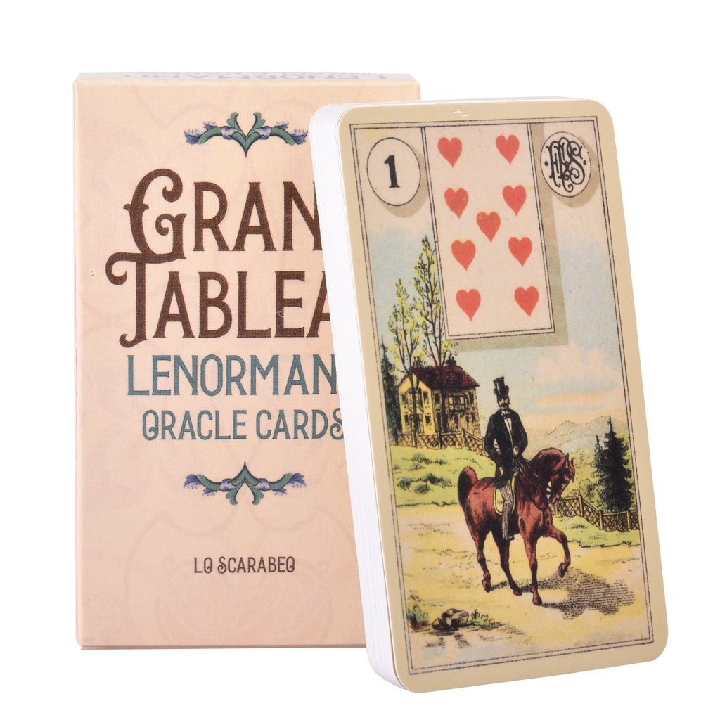 Amantes Oracle Heart-Shaped Orientação Cartões Tarot Adivinhação Deck Inglês  Visão Edição Board Playing Game For