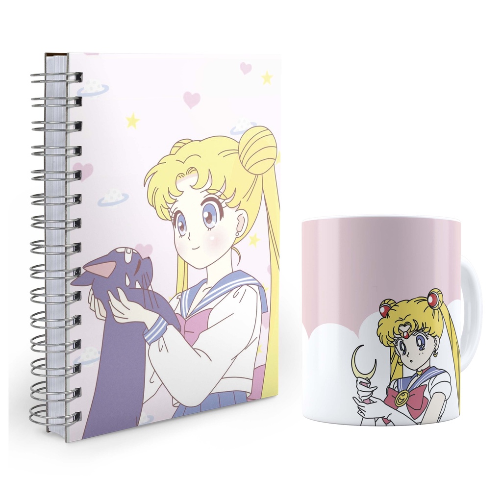 Kit Agenda 2024 E Caneca Sailor Moon | Shopee Brasil