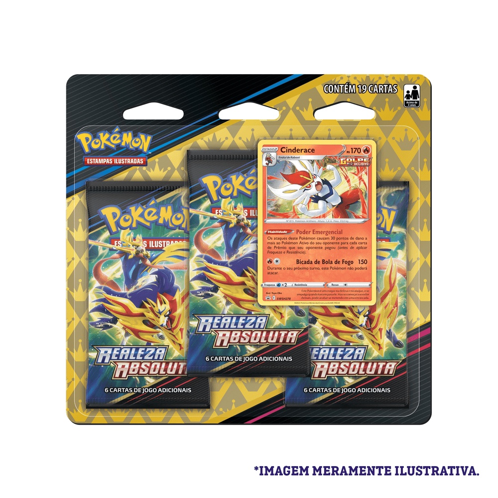 Pokémon - Triple Pack Realeza Absoluta EE 12.5 Coleção Especial