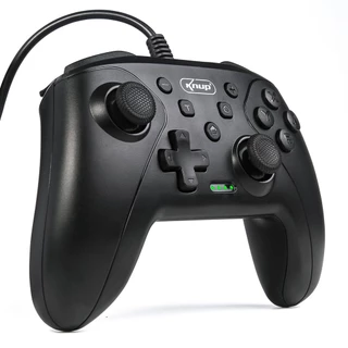 Controle USB Joystick com Fio Video Game Analógico Vibratório Dualshock Nintendo Switch Pro Ps3 PC Computador Notebook Mac