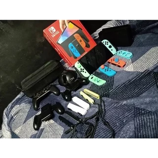 Nintendo Switch Oled 64 gb + 512 gb + Acessórios + 2300 Reais Em Jogo