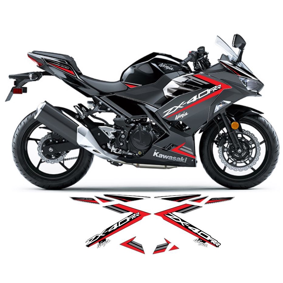 Faixas Kawasaki Ninja 400 Preta - ZX40-RR | Shopee Brasil