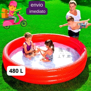 Piscina Inflável 480 Litros Infantil Redonda Resistente Menino Menina