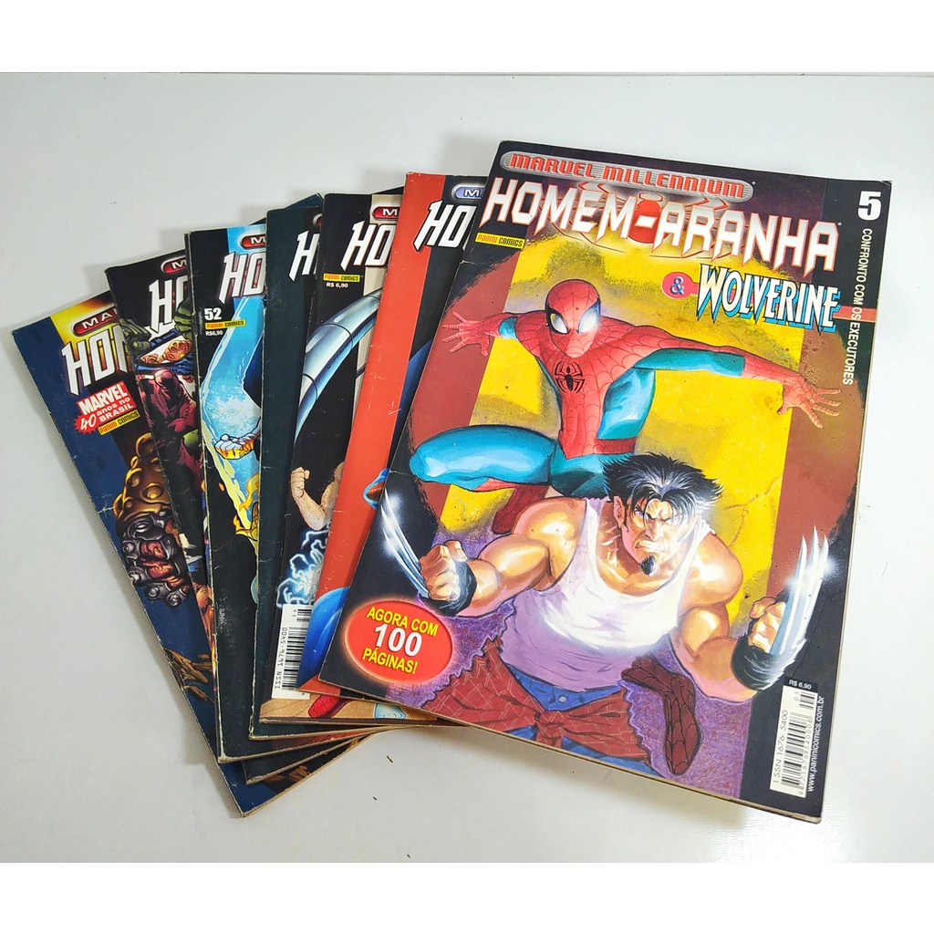 Homem Aranha Marvel Millennium Avulsos Hqs Quadrinhos Revistas Gibis Marvel Panini Comics 9765