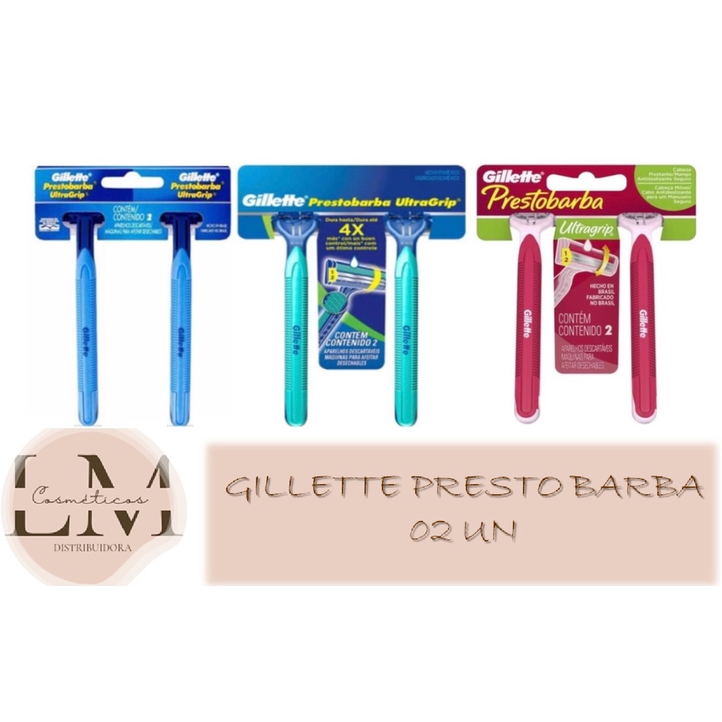 Aparelho Gillette Prestobarba Ultragrip 2 Unidades (Barbear ou ...
