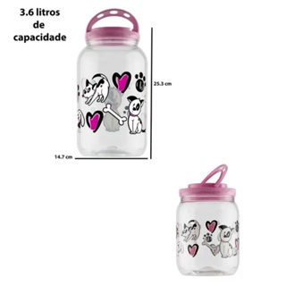 COMBO DE PORTA RAÇÃO+PORT PETISCO PET CCHORRO E GATOS REF 70