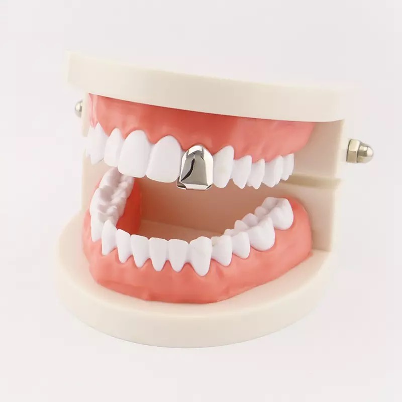 Grillz Dente Único Aço Inox Com Pinça e Molde (Envio Rápido)