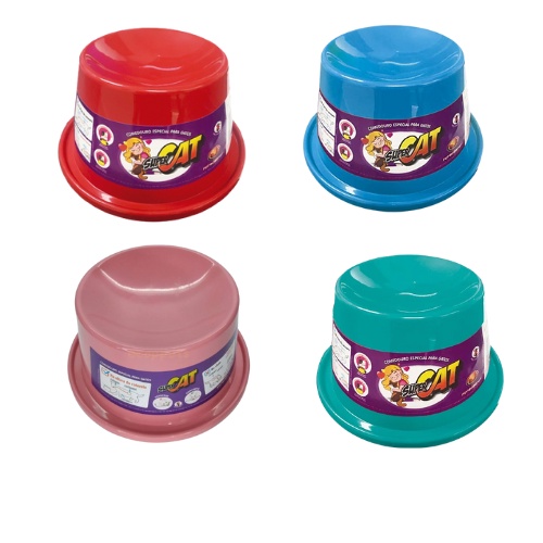 Comedouro Especial Para Gatos Postura Correta Antiformiga Elevado Supercat Furacão Pet