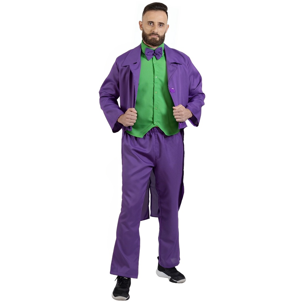 Fantasia Coringa Enfermeira Masculina Unissex Halloween Brux