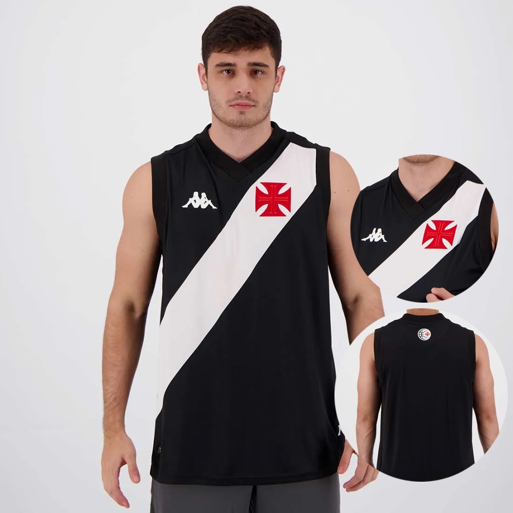 202324 Camisa do Vasco da Gama I Camisa de Basquetebol Personalizada Nome Numero Escorrega o