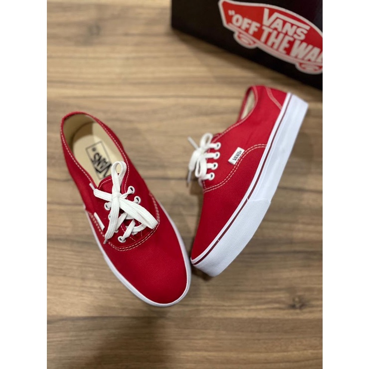 Tenis Feminino Casual Authentic VANS Tradicional Diversas Cores - Tenis  Vans Vermelho / Preto Baixinho Skatista