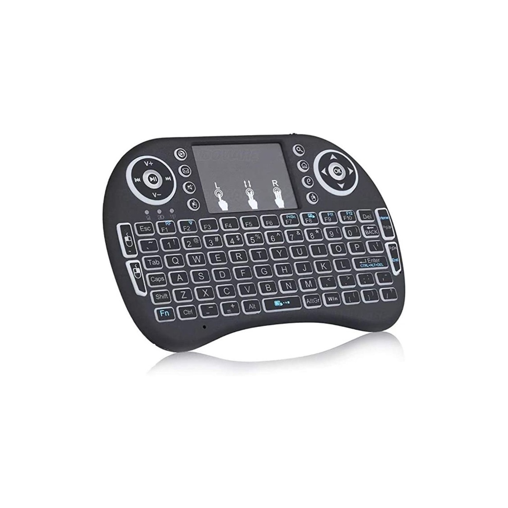Mini Teclado Wireless Keyboard com Touchpad Com Led Usb Android Console ...
