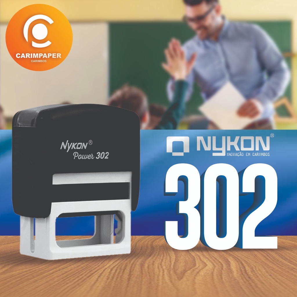 carimbo nykon personalizado Automático , Cores a escolher -medida 38x14!!!
