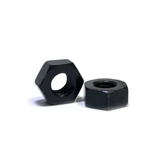 Porca Sextavada M5 Zincado Preto Passo 0,80 C/ 100 Unidades Para Parafusos