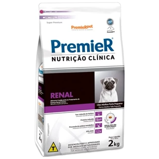 Ração Premier Nutrição Clínica Renal para Cães Adultos de Pequeno Porte - 2Kg