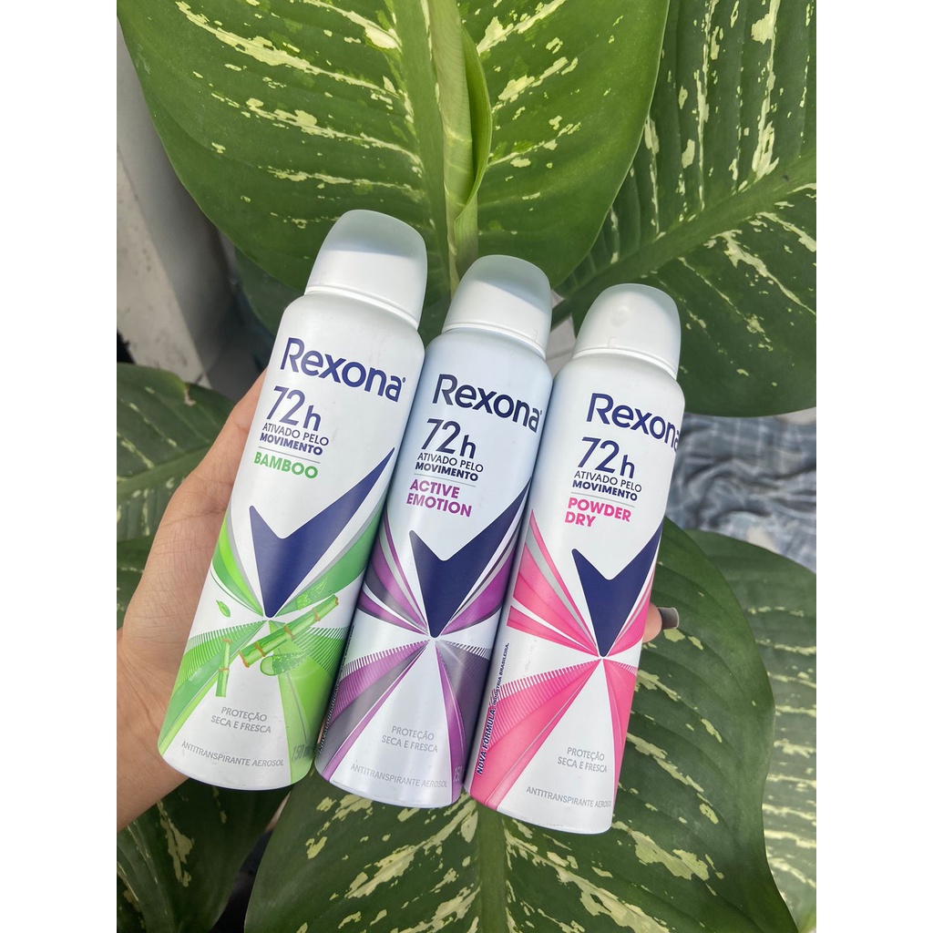 Desodorante Antitranspirante Aerosol Rexona Feminino Bamboo 72 Horas 150ml  - PanVel Farmácias