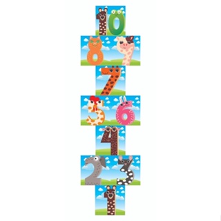 ADESIVO PARA AMARELINHA INFANTIL-10 NUMEROS COLORIDOS