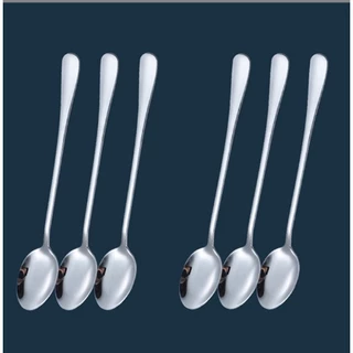 Kit C/ 6 Colher Talher Aço Inox, Colher De Sopa Adequado para cozinha de sobremesa