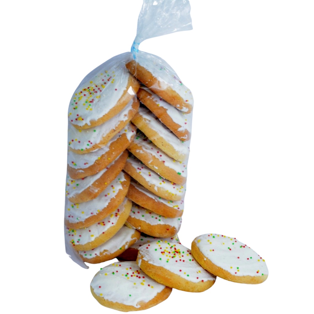Bolacha Natal com Cobertura de Merengue Italiano Biscoito 330G