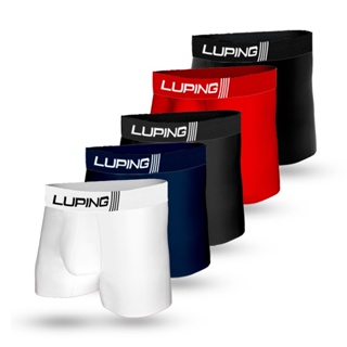Kit 10 Cuecas Boxer Adulto de Microfibra Masculina Lisa e Estampada Box