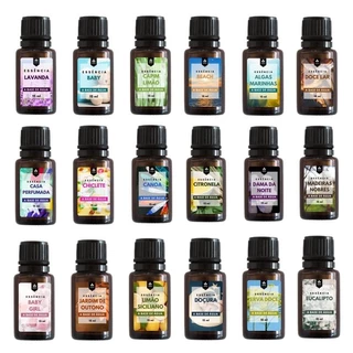 Essência Para Aromatizador e Difusor a Base de Água kit 15ml 20 unidades