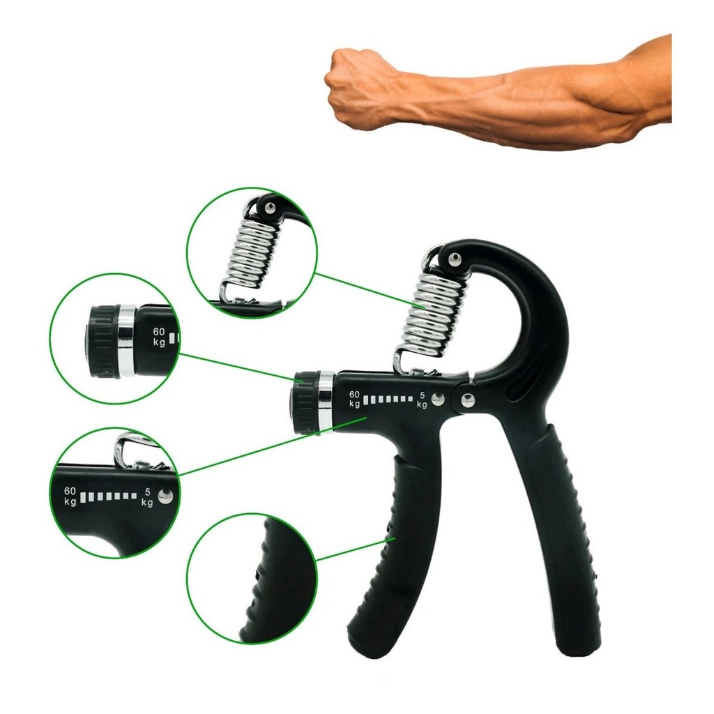 Hand Grip Crossfit Mola Com Ajuste 5kg A 60kg Fisioterapia Shopee Brasil