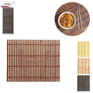 01 Esteira De Mesa Bambu 40x30cm Suporte Para Panelas Pratos Decoração De Mesa