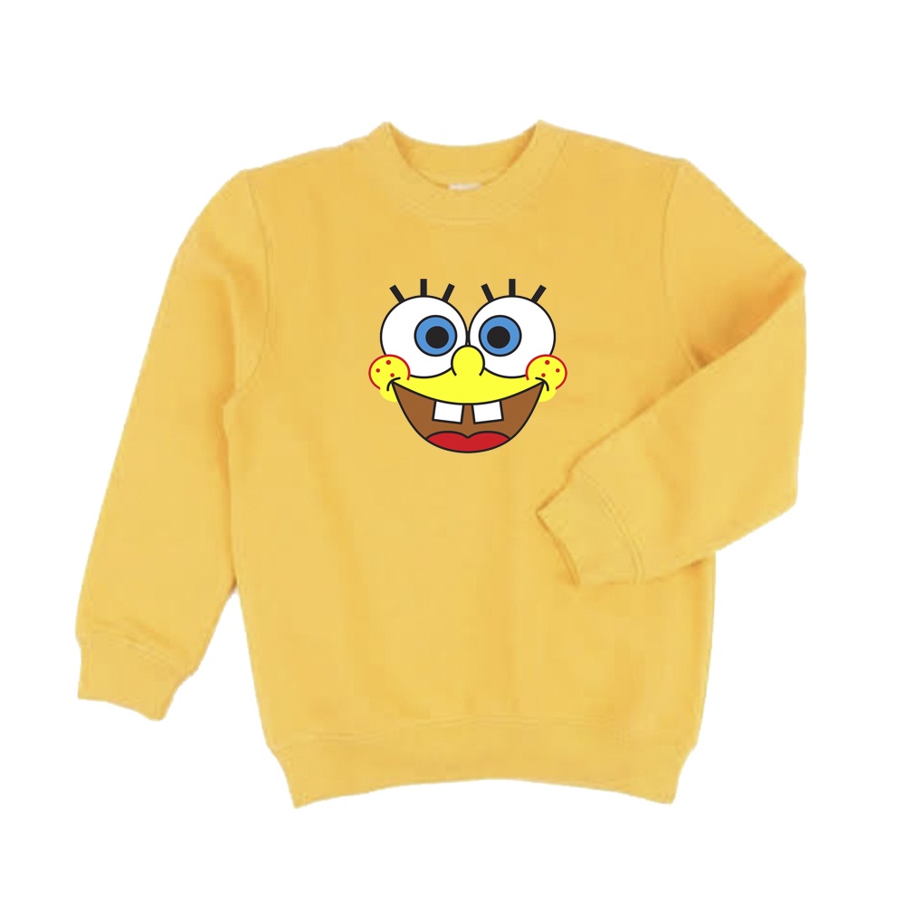 Blusa de Moletom Bob Esponja Rosto Gola Careca Unissex Shopee Brasil