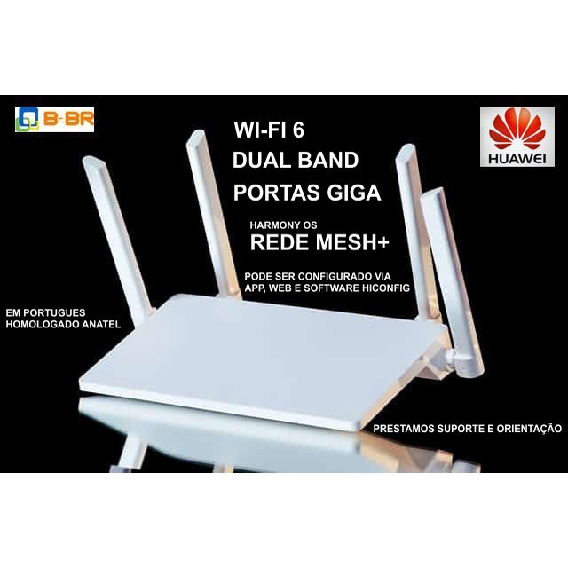Roteador Wifi Ws7001 Ax2 Dual Core Gigabit 6 Huawei | Shopee Brasil
