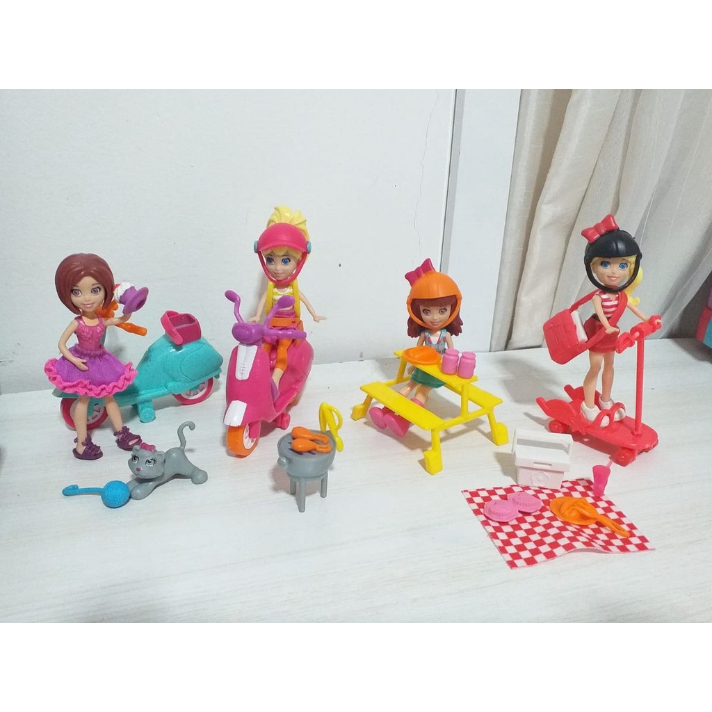 Polly Pocket Conjunto Festa de Patinação HDW51 - Mattel GBF85 - Os