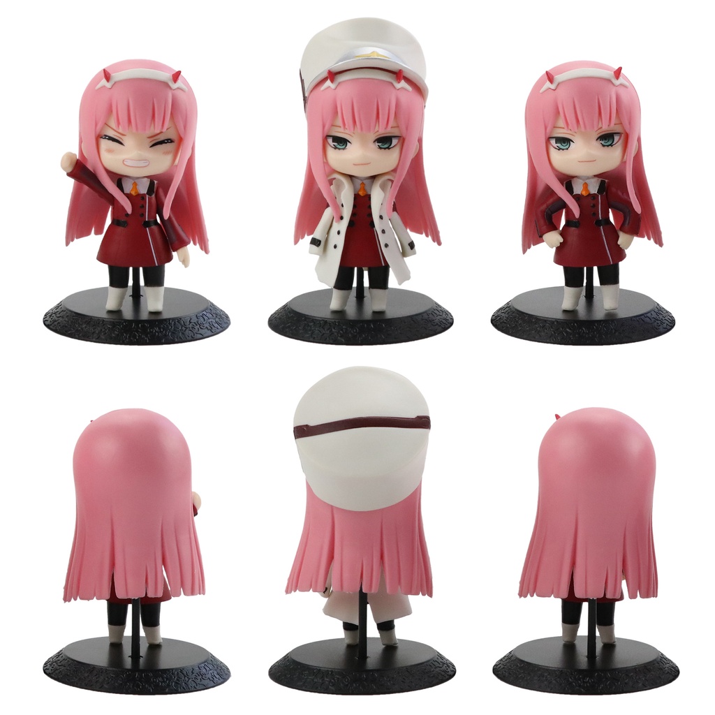 Miniatura Pelúcia Boneca Zero Two Anime Darling in the Franxx Feltro