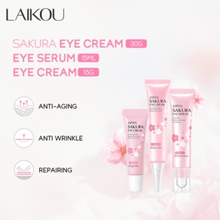 LAIKOU Creme Olheiras Serum Olhos Japonês Removedor De Panda Olheiras Anti-Puluras Eye Serum 15ml