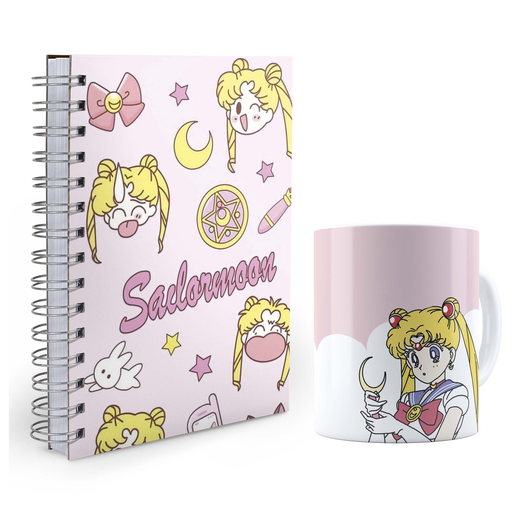 Kit Agenda 2024 E Caneca Sailor Moon | Shopee Brasil