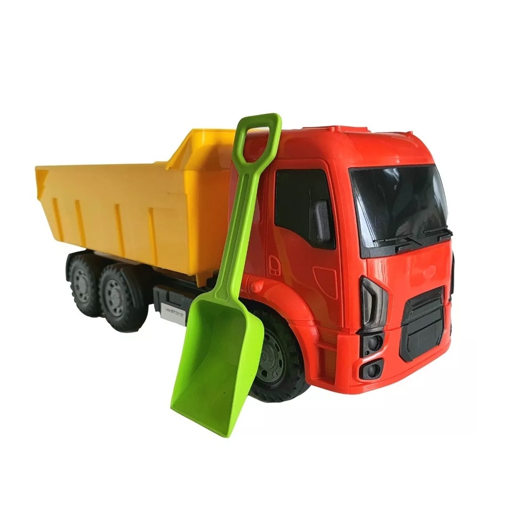 Caminhão De Brinquedo Caçamba Infantil Veículo Truck Grande Articulada Para  Crianças Com Pazinha Basculante Vermelho Azul Cores Sortidas Menino