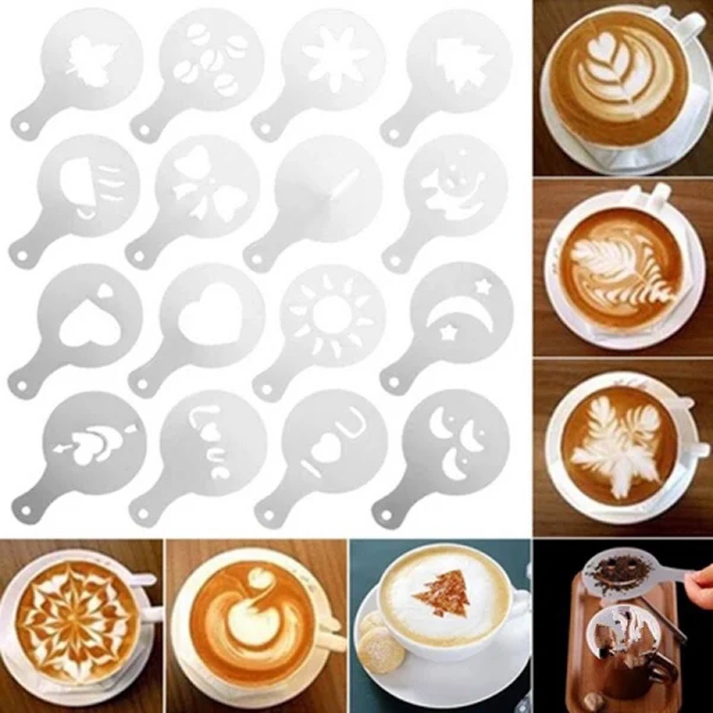 30 Stencil Per Decorare Caffè E Biscotti: Modelli Divertenti Per DIY - Foto 6