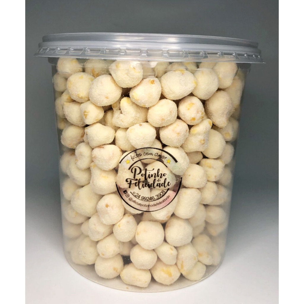 Pipoca Gourmet - Potinho de Felicidade - Pipoca doce com chocolate