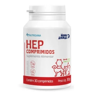 Nutrisana HEP 30 Comprimidos Suplemento para Cães e Gatos Mundo Animal em Oferta na Shopee