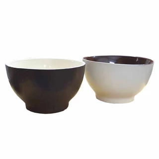 Tigela Bowl Cumbuca de Cerâmica 500ml Bicolor